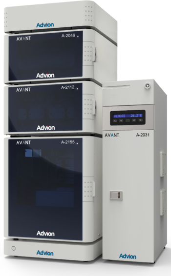 Los sistemas Advion AVANT ™ HPLC y UHPLC, que brindan LC/CMS simples y de alto rendimiento con ex press ion ® CMS
