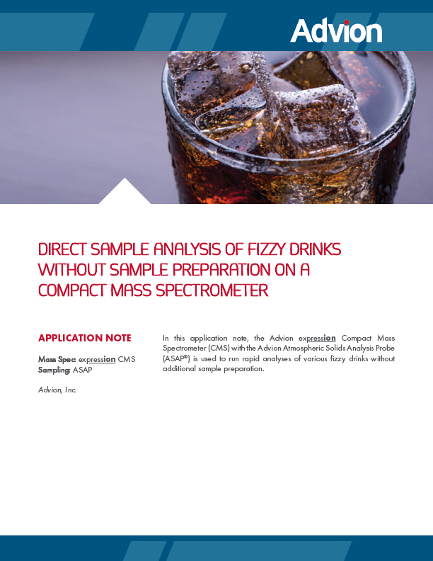 Direct Sample Analysis of “Fizzy Drinks”