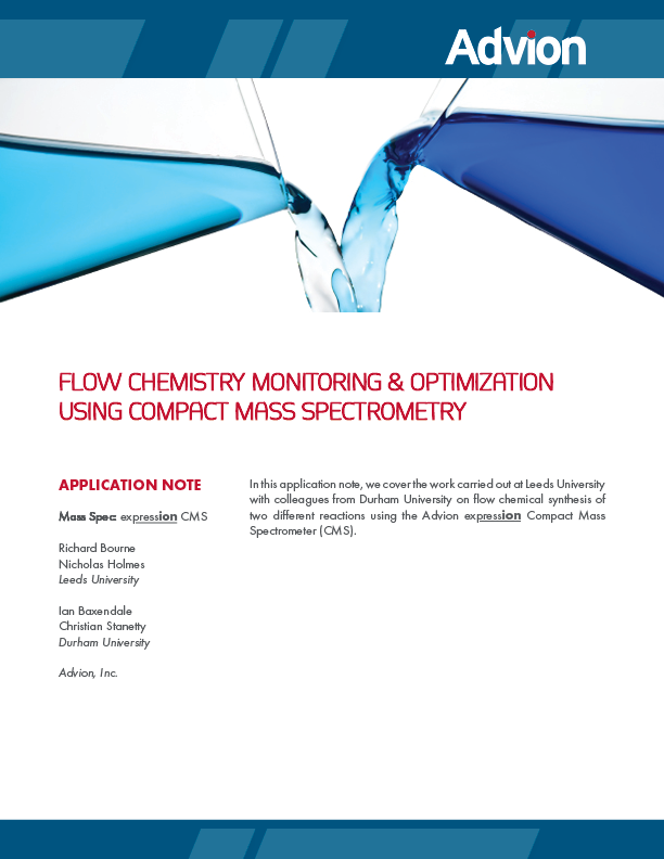コンパクトな質量分析を使用したフローケミストリーのモニタリングと最適化