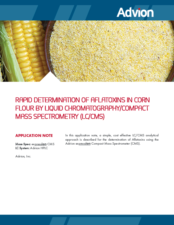 Rapid Determination of Aflatoxins in Corn Flour by LC/CMS