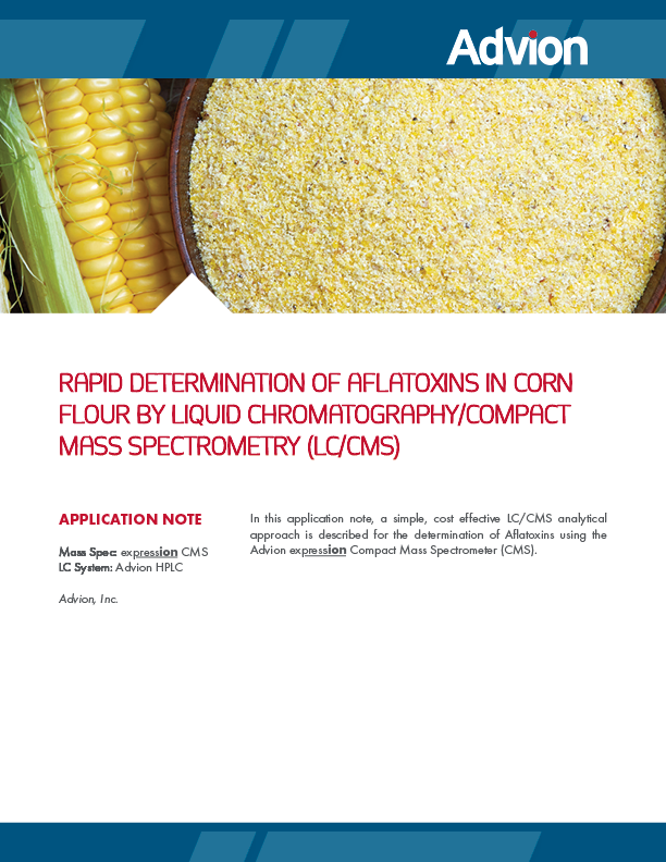 LC / CMSによるトウモロコシ粉中のアフラトキシンの迅速定量