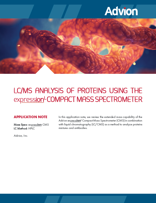 LC/MS Analysis of Proteins