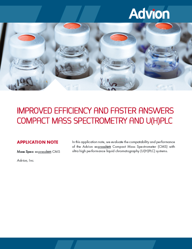 Improved efficiency and faster answers — Compact mass spectrometry and U(H)PLC