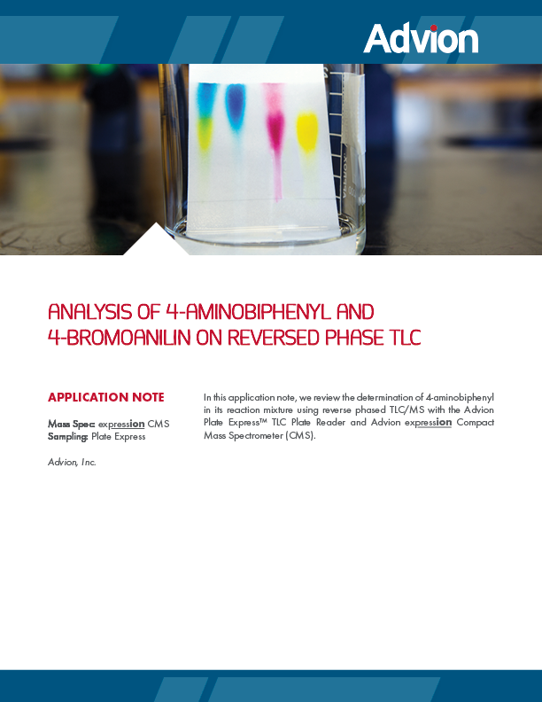 Analysis of 4-Aminobiphenyl and 4-Bromoanilin on reversed phase TLC using TLC/MS