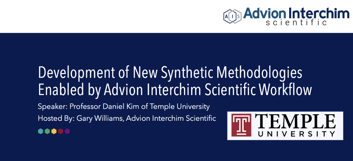 Développement de nouvelles méthodologies synthétiques rendues possibles par Advion Interchim Scientific Workflow