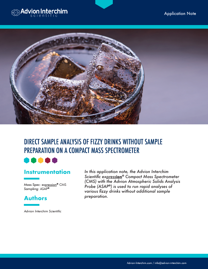 Direct Sample Analysis of “Fizzy Drinks”