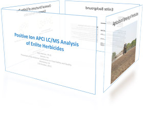 Enlite除草剤の正イオンAPCI LC / MS分析