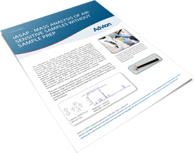 iASAP - Analyse de masse d'échantillons sensibles à l'air, de catalyseurs et d'organométalliques sur banc