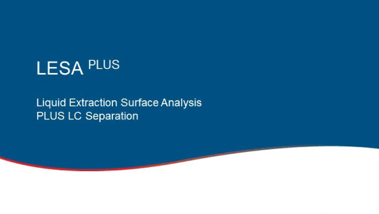 LESA PLUS Extracción de líquidos Análisis de superficie PLUS LC Separación